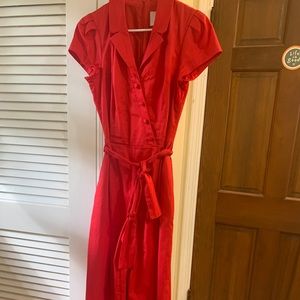 Gal meets Glam Red Jumpsuit- size 6